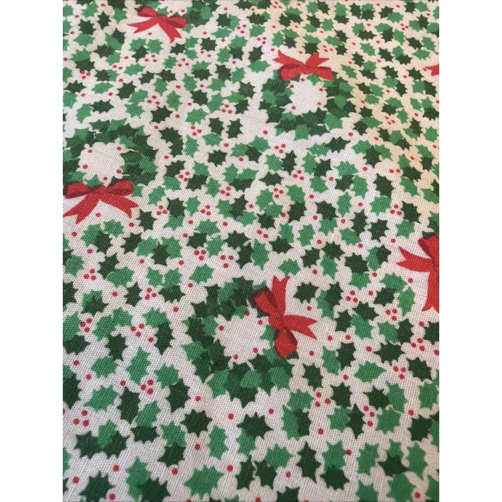 Vtg Christmas‎ Tree Skirt Wreath Pattern 51